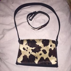 Vintage cow print purse and headband